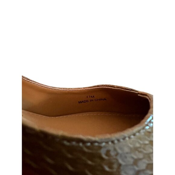 J Reneé Size 11 Womens Abigail Gold Snake Print Pointed Toe Heels - Picture 8 of 13